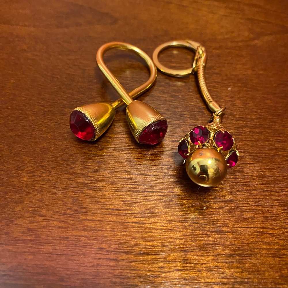 Vintage Keychain and Scarf Tie Set